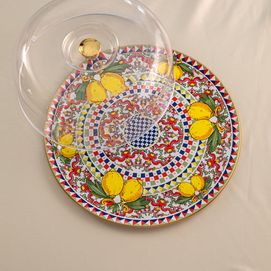 Citrus Grove Cake Plate