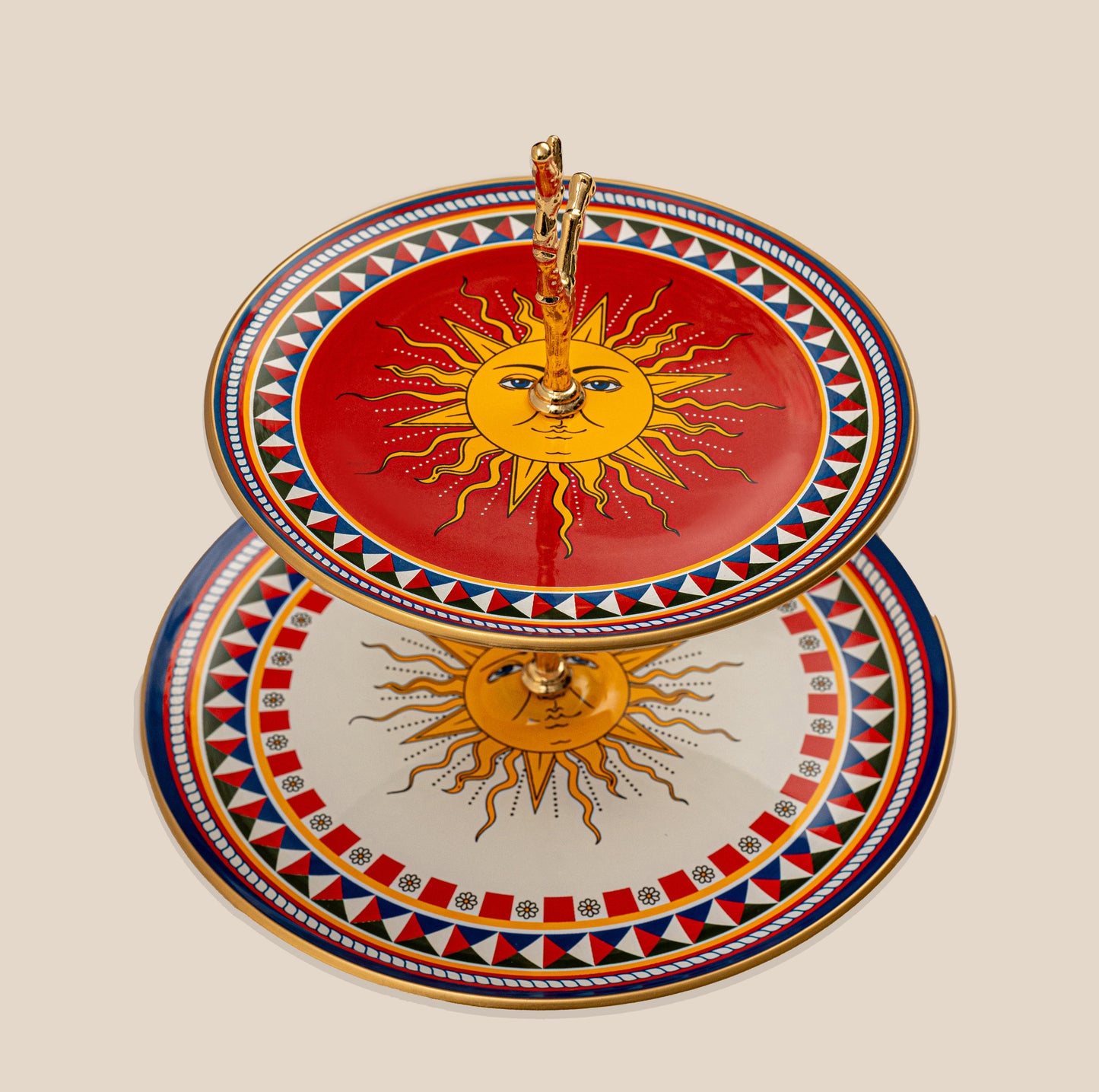 Solar Mosaic Cake Stand