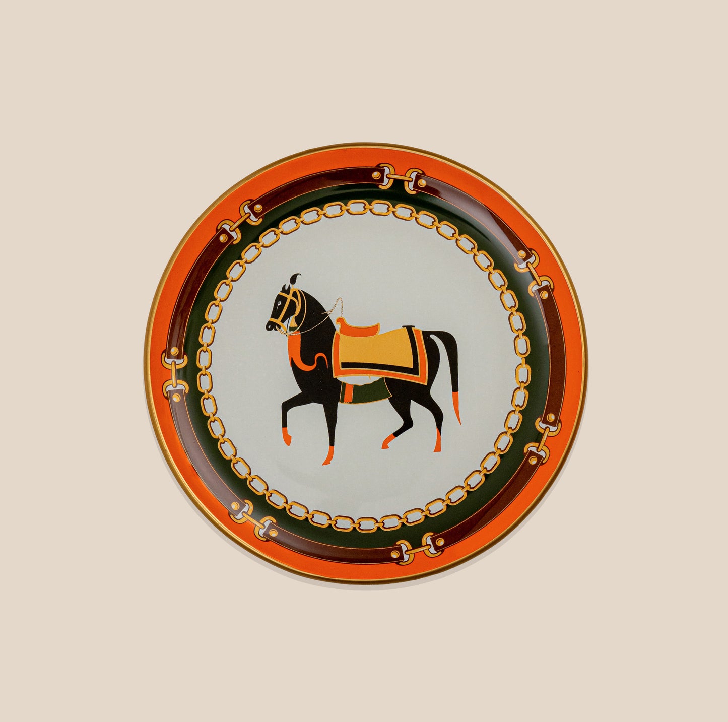 Equestrian Elegance Dessert Plate