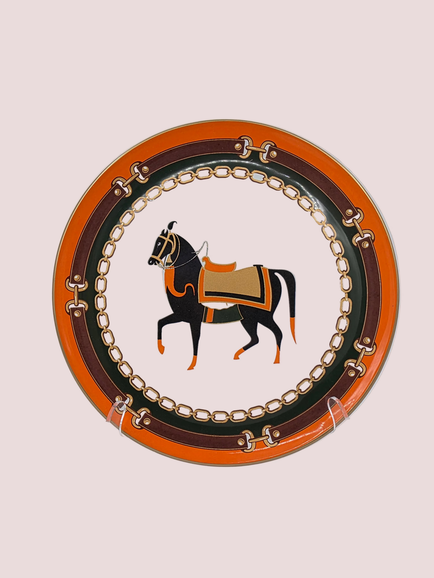 Equestrian Charm Dessert Plate
