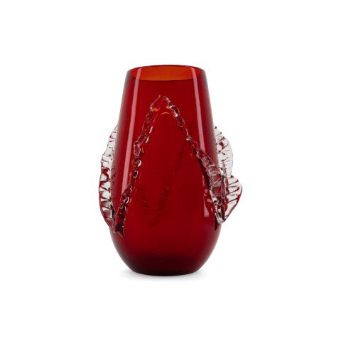 Scarlet Twist Tall Vase
