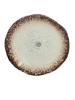 Brown White Ebru Bowl