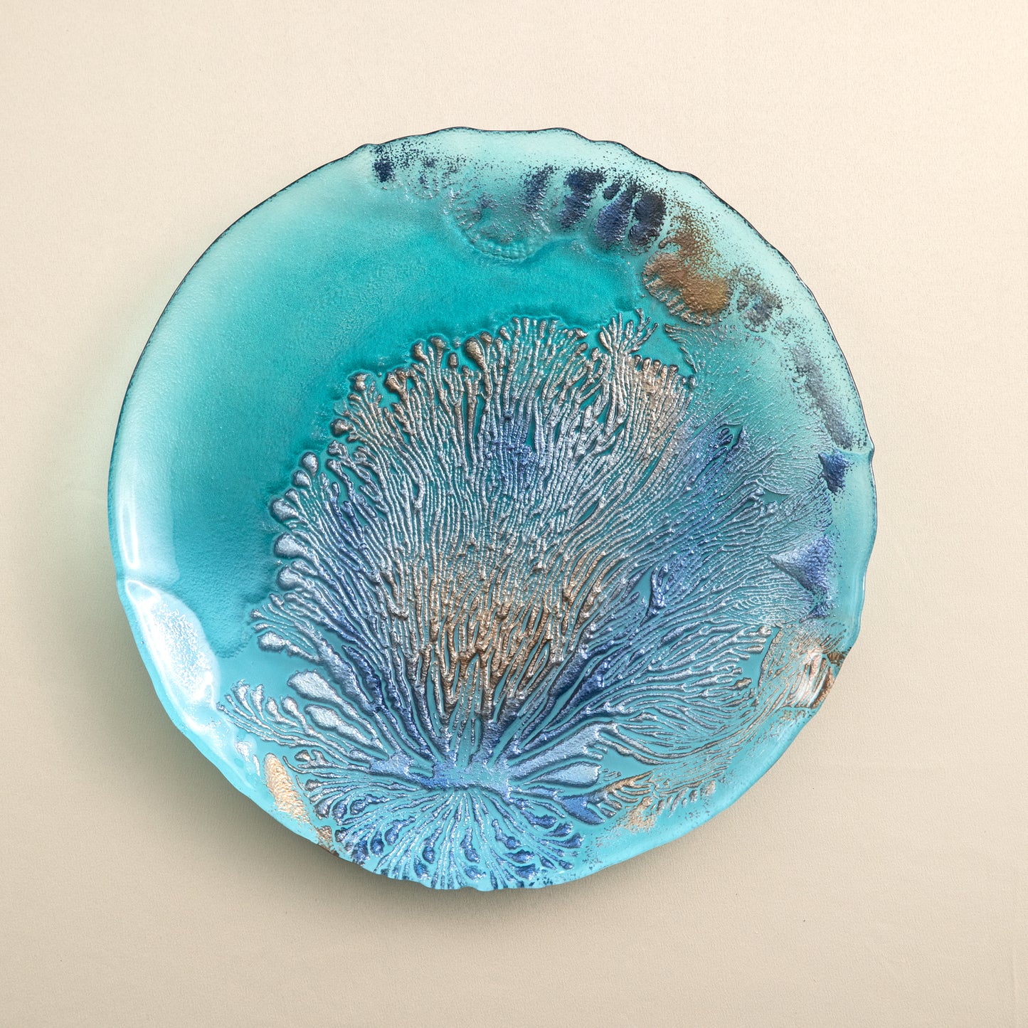 Navy Blue Copper Plate