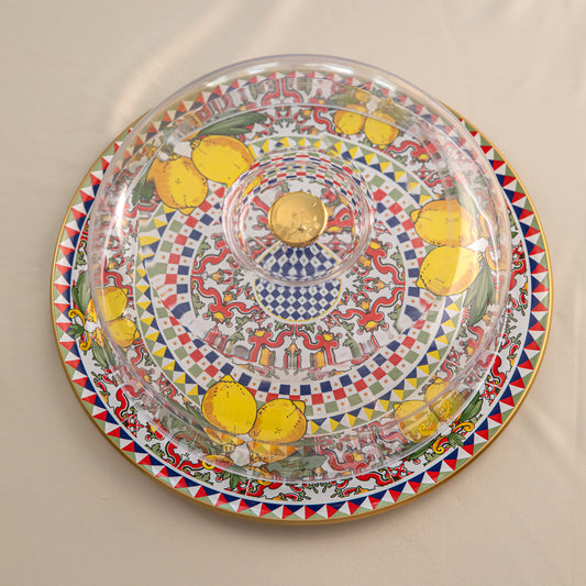 Citrus Grove Cake Plate