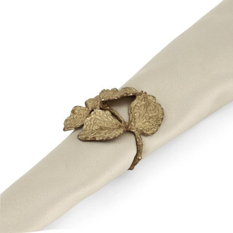 Golden Fern Leaf Napkin Ring