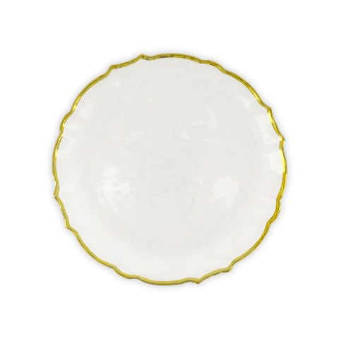 Golden Wave Glass Plate