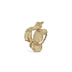 Golden Fern Leaf Napkin Ring