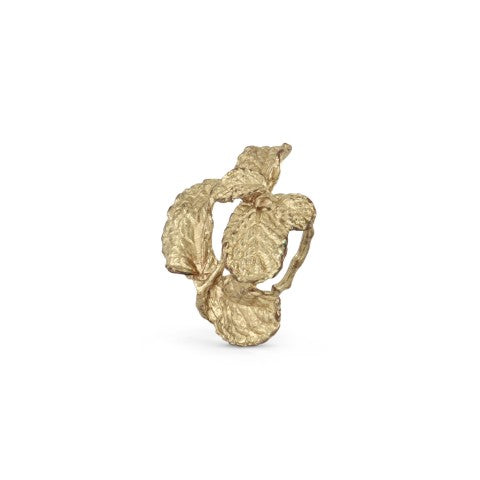 Golden Fern Leaf Napkin Ring