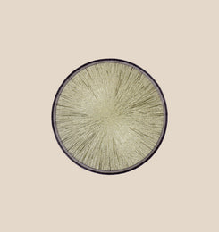 Gold Sunburst Dessert Plate