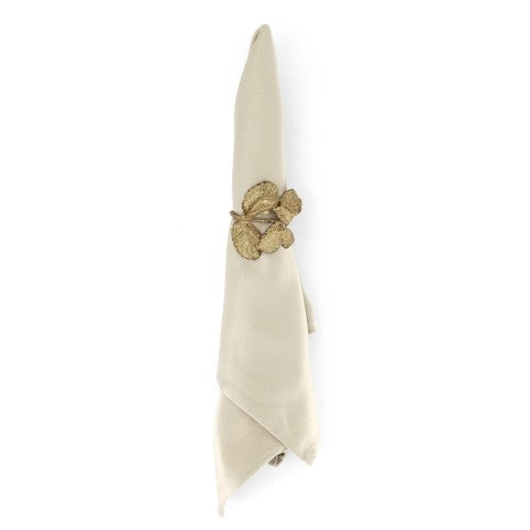 Golden Fern Leaf Napkin Ring
