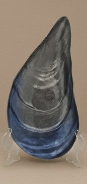 Navy Blue and Silver Bowl Medium