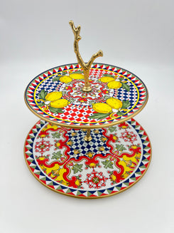 Citrus Grove Cake Stand