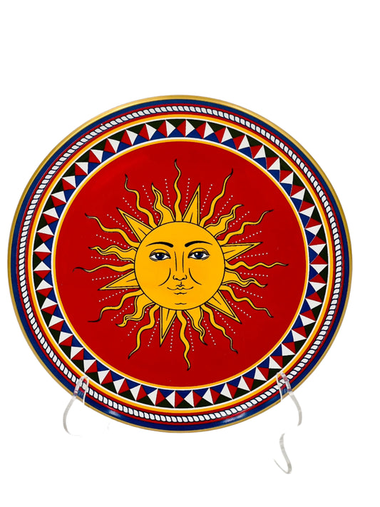 Solar Mosaic Dessert Plate