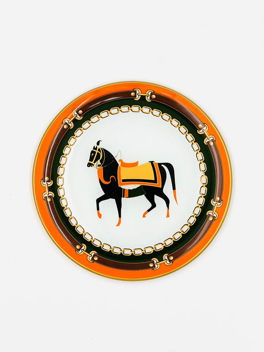Equestrian Elegance Dessert Plate