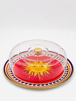 Solar Mosaic Cake Plate