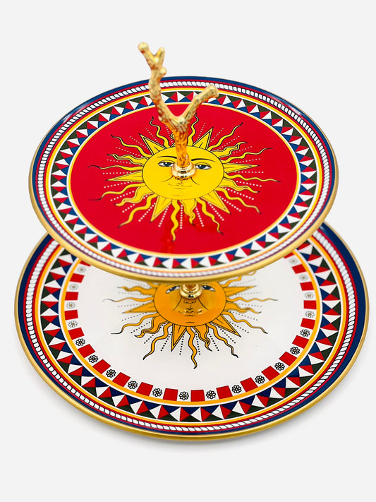 Solar Mosaic Cake Stand