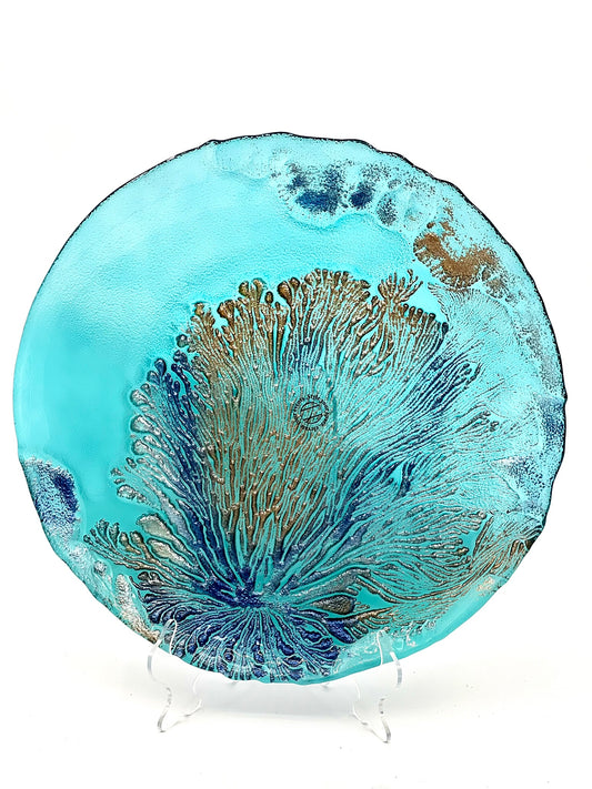 Navy Blue Copper Plate