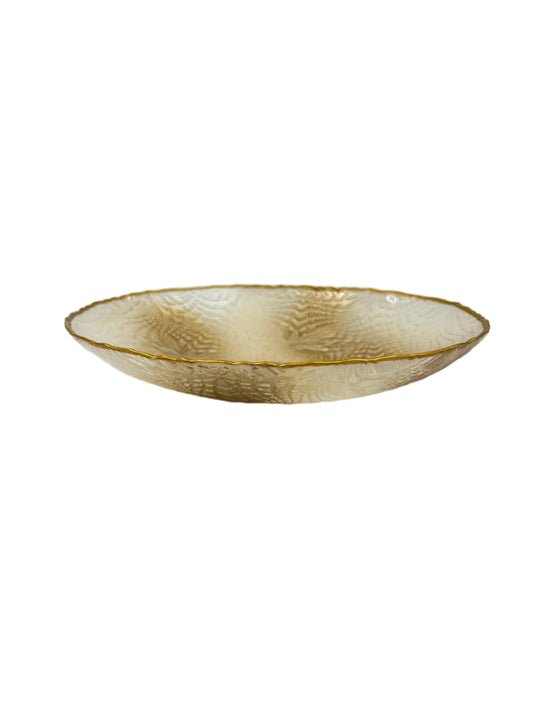 Gold White Bowl