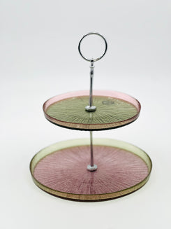 Two-Tier Metallic Stand