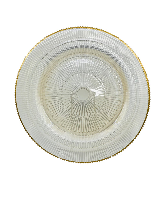 Golden Splendor: Ornate Decorative Plate