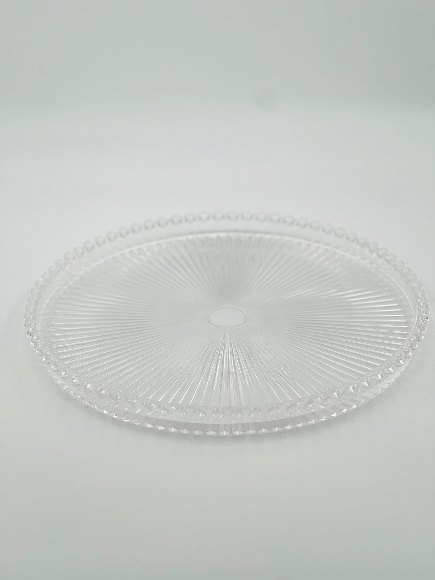 Radiant Elegance: Decorative Glass Plate