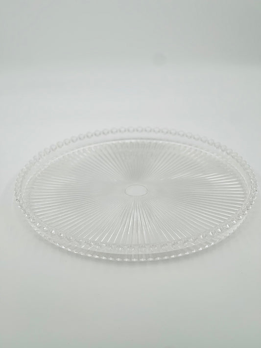 Radiant Elegance: Decorative Glass Plate