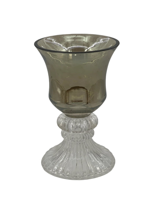 Crystal Clarity: Elegant Pedestal Bowl Small
