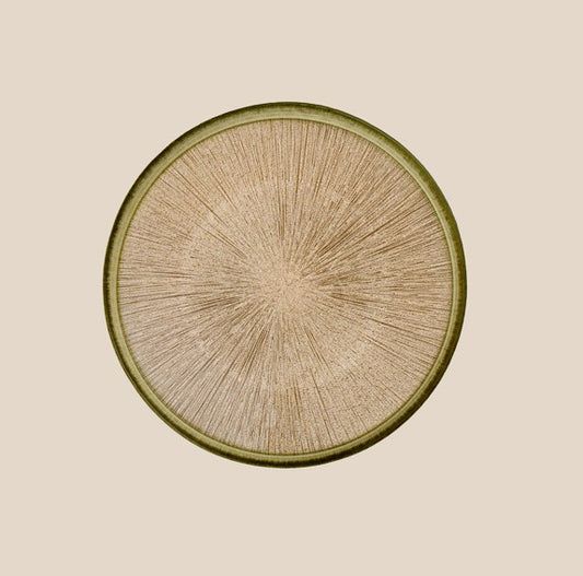 Gold Sunburst Charger Plate